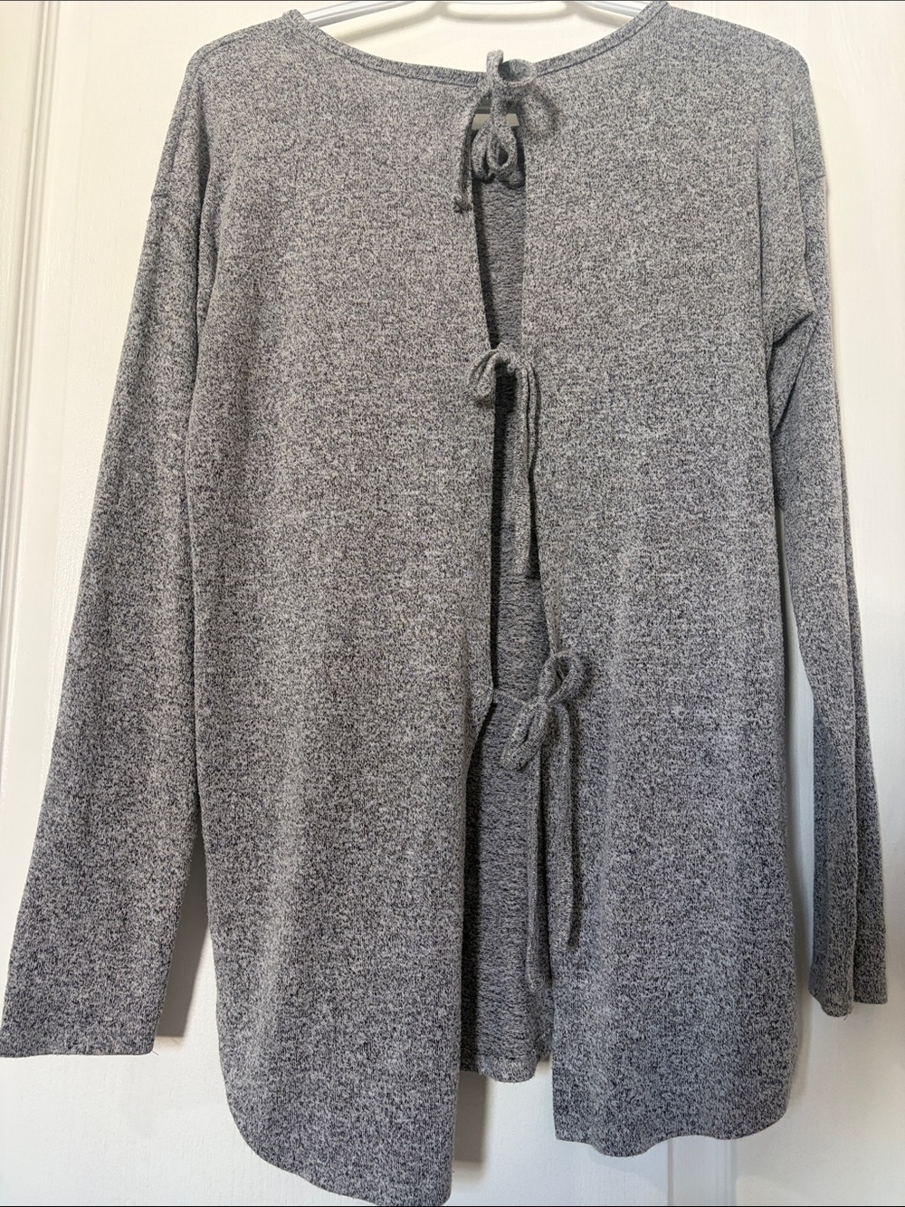 Aerie Just Add Leggings Open Tie Back Long Sleeve Shirt